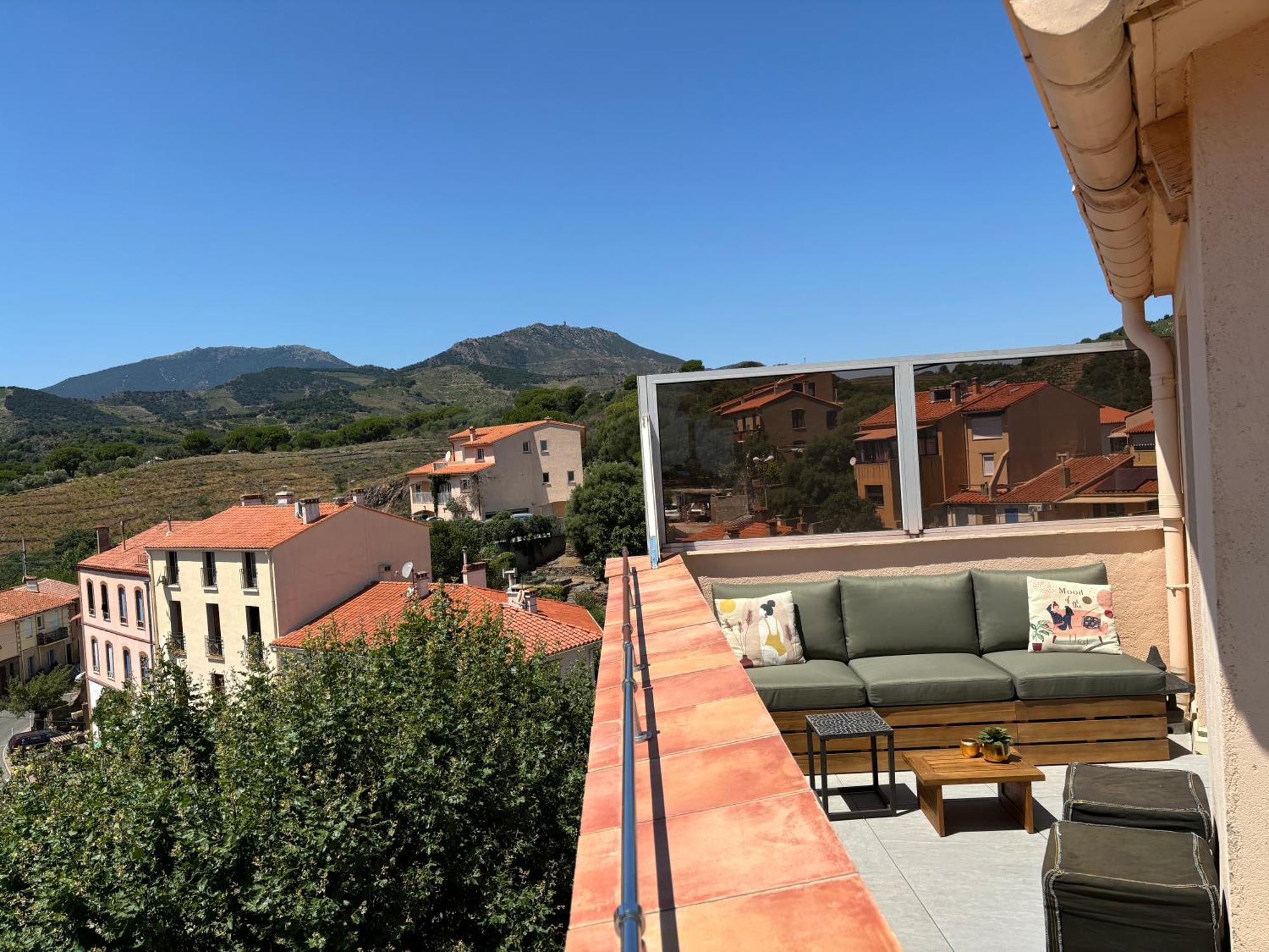 Attique A Banyuls - Vue Mer Et Montagne Exteriér fotografie